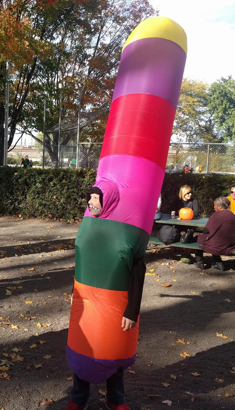Inflatable raimbow ice pop