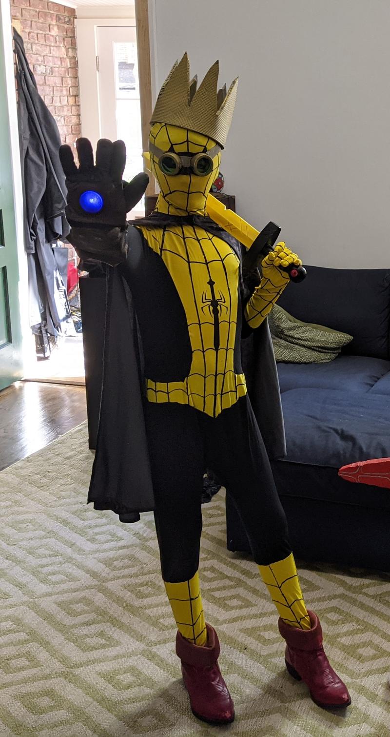 Spider King. He's from another part of the spiderverse...